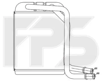 Радіатор пічки FPS FP 74 N19