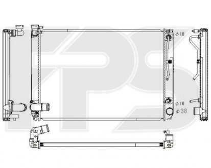 Радиатор охлаждения FPS FP 81 A245 (фото 1)