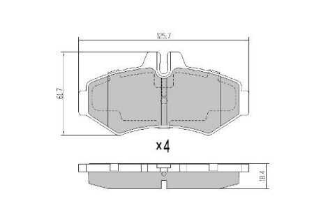 Колодки задние, 98-06 (тип bosch) FREMAX FBP-1131