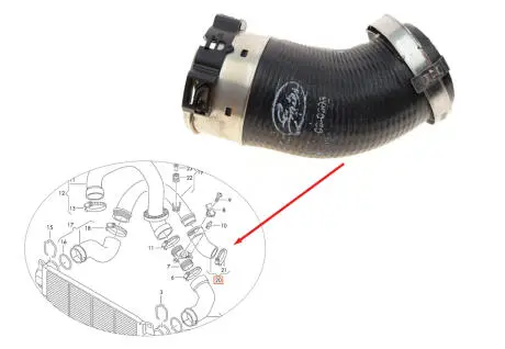 Патрубок турбины 2.0 TDI Gates 09-0303