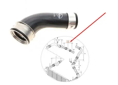 Патрубок турбины VW T5 1.9 TDI Gates 09-0758