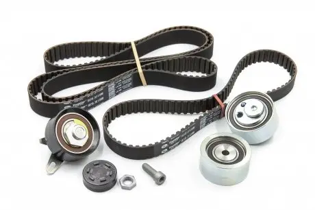 Комплект ремня ГРМ 2.5 TDI V6 (два ремня, три ролика, комплектующие) Gates K015557XS