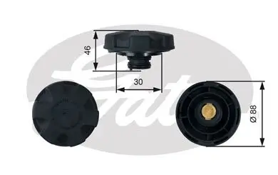 Крышка расширительного бачка Gates RC248
