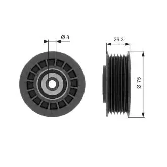 Ролик натяж. ребристый, om601-602 Gates T38092