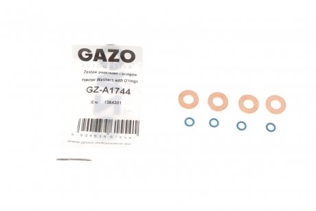 Шайба під форсунку Ford Connect 1.8 TDCI 02-13 (к-кт 4шт) (+ ущільнювачі) GAZO GZ-A1744 (фото 1)