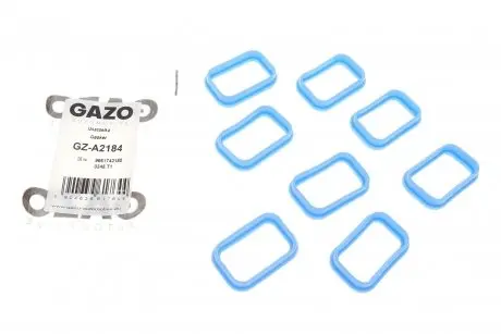 Прокладка колектора впускного Ford Transit 2.0TDCi/2.4TDCI 00- (к-кт 8шт) GAZO GZ-A2184