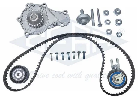 Насос водяний + зубчатий ремінь GEBA K30040BS