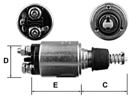 Втягуюче реле стартера Ghibaudi E3588