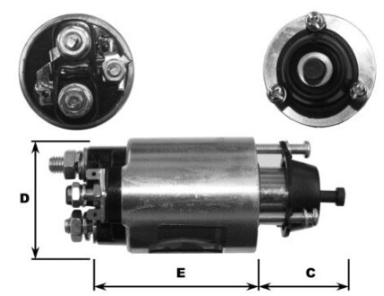 Втягуюче реле стартера Ghibaudi E5367