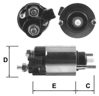 Втягуюче реле стартера Ghibaudi E9032