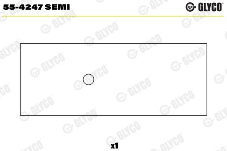 Підшипник ковзання Glyco 55-4247 SEMI