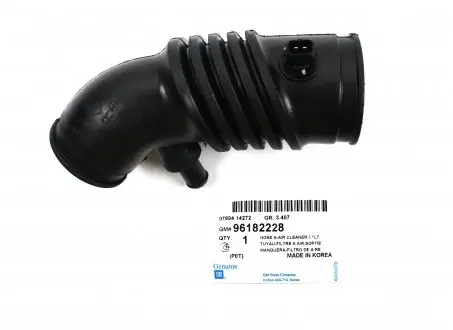 Патрубок воздушного фильтра ланос 1,6 GM 96182228