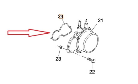 Прокладка вакуумного насоса GM 98037558