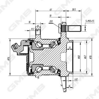 Маточина колеса GMB GH35110A