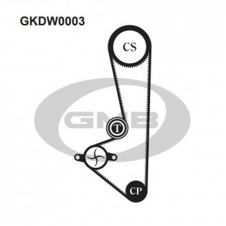 Комплект ремня ГРМ GMB GKDW0003