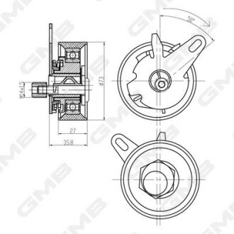 Ролик натяжной GMB GTB0700