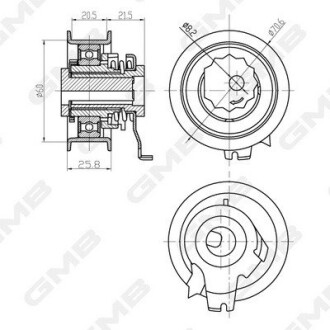 Натяжной ролик GMB GTB0710