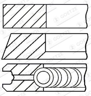 Кольца поршневые GOETZE ENGINE 08-103000-00