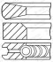 Кольца поршневые, CITROEN C25, CX, PEUGEOT J5, 2.5, 83-94 GOETZE ENGINE 08-152900-00 (фото 1)