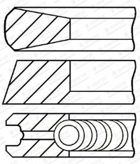 Кольца поршневые GOETZE ENGINE 08-181100-00