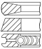 Кольца поршня (3,0 x 2,0 x 4,0) GOETZE ENGINE 08-320200-10 (фото 1)