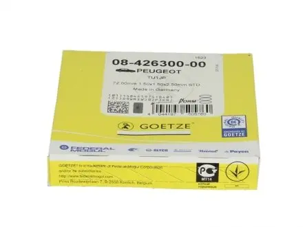 Комплект колец на поршень GOETZE ENGINE 08-426300-00