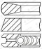 Комплект поршневых колец std GOETZE ENGINE 08-433300-00 (фото 1)