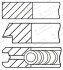 Кільця поршневі, комплект vw, audi +0.25мм GOETZE ENGINE 08-502905-00 (фото 1)