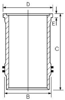 Гильза цилиндра GOETZE ENGINE 15-600020-00