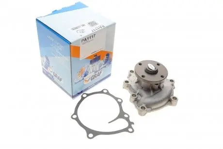 Помпа води Kia Carnival 2.9TD/CRDi 03-06 (R/B) (7 лоп) GRAF PA1117
