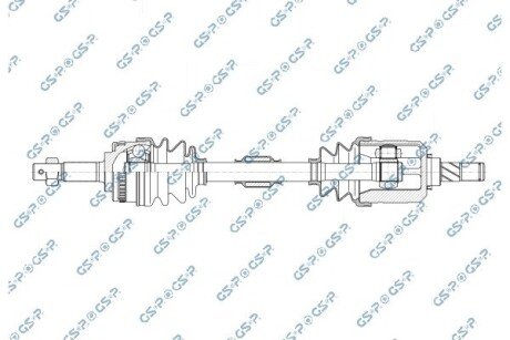 Полуось передняя GSP 241076