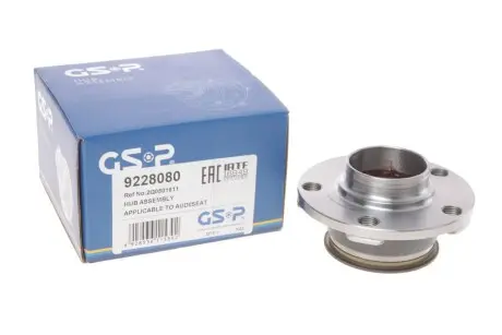 Підшипник маточини (задньої) VW Polo VI 1.0 TSI 17- (ABS=43z) GSP 9228080