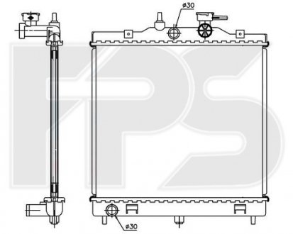 Радіатор охолодження HCC FP 40 A716-X