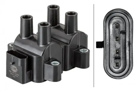 Катушка зажигания kangoo/logan/clio 1.2-1.6i 97-05 HELLA 5DA 193 175-391