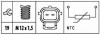 Датчик температури Ford Escort, Focus, Mondeo 1.6 16V-2.0 1 HELLA 6PT 009 309-561 (фото 2)