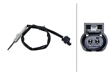 BMW Датчик температури відпрацьованих газів 1 (E81), 1 (E87), 3 (E90), 5 (F10) HELLA 6PT 010 376-571