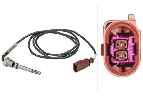 VW Датчик температури ВГ TOUAREG 3.0 V6 TD 10-, PORSCHE HELLA 6PT 358 181-421