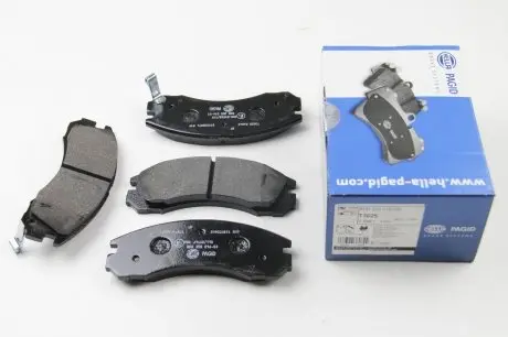 Тормозные колодки lancer/outlander/pajero 94- 2.0-3.0 HELLA 8DB 355 016-531