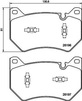 AUDI гальмівні колодки передні Q5 16- HELLA 8DB 355 040-151