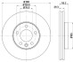 Диск гальмівний перед. VW T-5 03- (308x29,5mm) 16"диск HELLA 8DD355109-661 (фото 4)