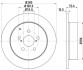 Тормозной диск зад. avensis 03-08 (pro) HELLA 8DD355111-671 (фото 4)