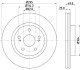 SUZUKI Диск тормозной передн.Grand Vitara 05- HELLA 8DD 355 113-621 (фото 4)