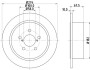 Диск гальмівний зад. Subaru Legacy 02/08- HELLA 8DD355114-641 (фото 1)