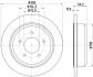 Jeep тормозной диск задний grand cherokee 92-99 HELLA 8DD 355 114-801 (фото 4)