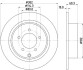 Тормозной диск задний asx,outlander ii 1.6/2.4 07- HELLA 8DD 355 115-491 (фото 4)