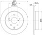 Диск гальмівний зад. Lexus RX270/350/450H 12-/Toyota Rav 4 IV 2.0D-3.5 08- HELLA 8DD355118-881 (фото 4)