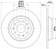 Гальмівний диск задн Audi A3, Q3, TT Seat Alhambra Skoda Kodiaq, Superb III Vw Golf VII, Passat, Sharan, Tiguan 1.0-2.0D 04.12- HELLA 8DD 355 119-481 (фото 4)