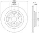 Диск гальмівний зад. (330mmx22mm) MERCEDES GLE W166 15- ML W166 11- HELLA 8DD 355 122-561 (фото 4)