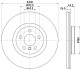 Диск гальмівний передн. вентил. BMW 2 F45 14- X1 F48 15- 330X24 V HELLA 8DD355122-641 (фото 4)