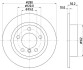 Диск гальмівний зад.Mini Countryman (R60), Paceman (R61) 1.6/1.6D/2.0D 08.10-10.16 HELLA 8DD 355 123-001 (фото 4)